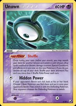 Unseen Forces Unown [E] Pokémon card